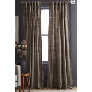 Quince Raw Silk Curtain - Single Panel - 48x96
